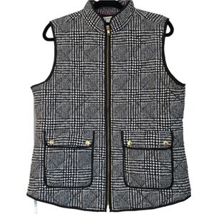 Catherine Malandrino Black and White Vest -‎ Large